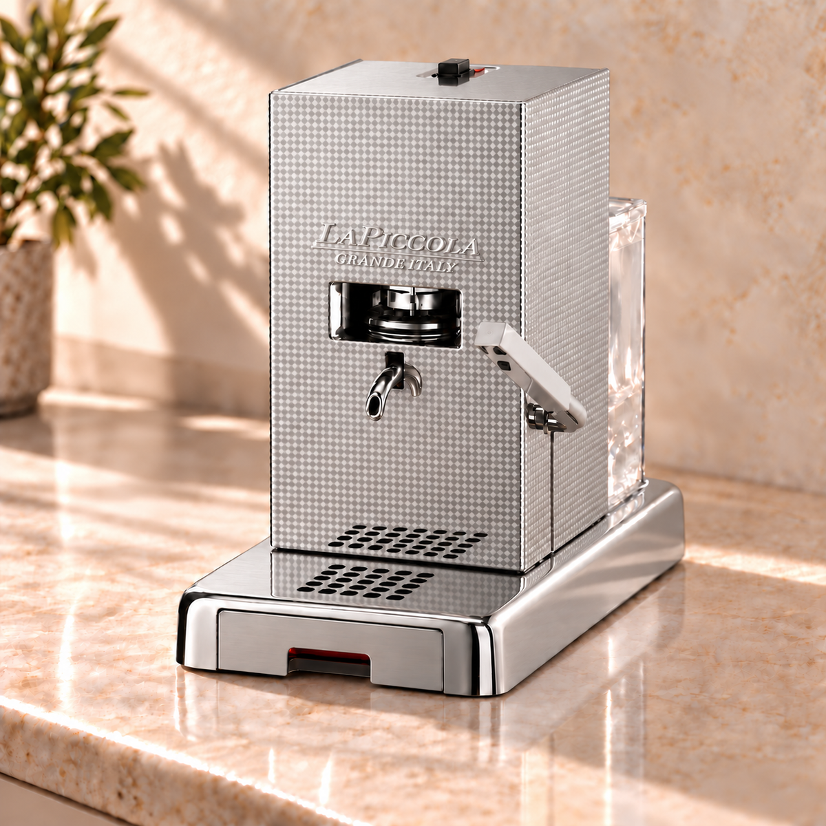 La Piccola Perla - Kaffeemaschine für Pads E.S.E - inkl. Degu-Set