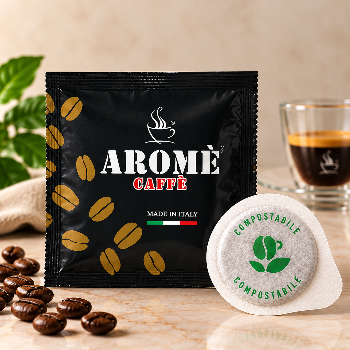 Aromè Caffè Intenso - Pads E.S.E 44MM 150 Stk.
