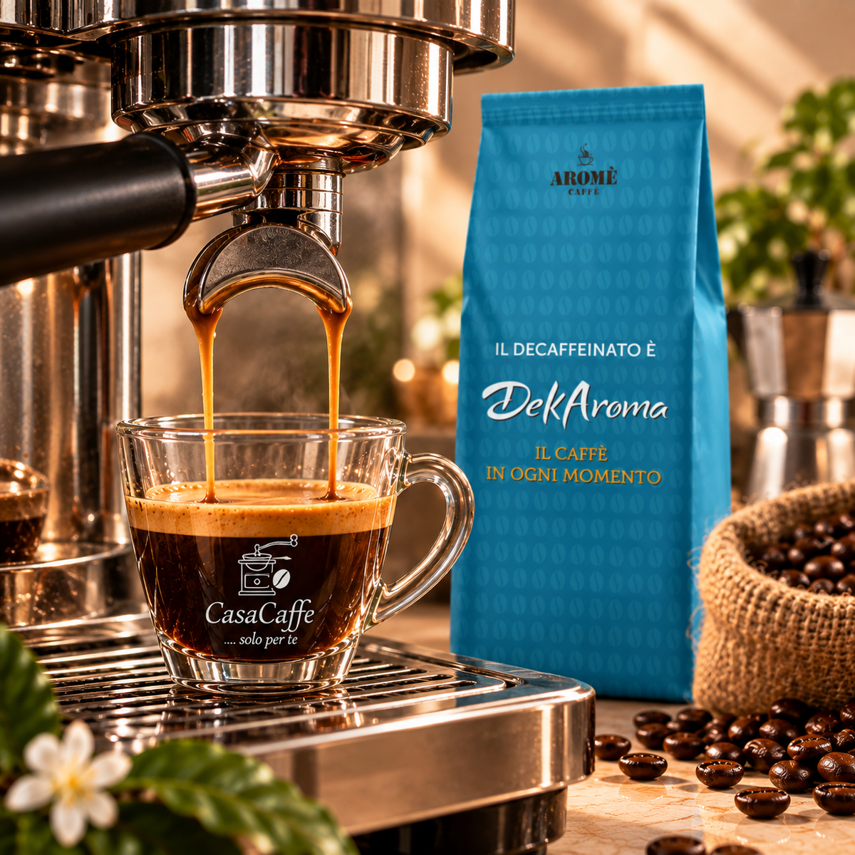 Aromè Caffè - Dekaroma Bar Bohnen 500gr - Entkoffeiniert