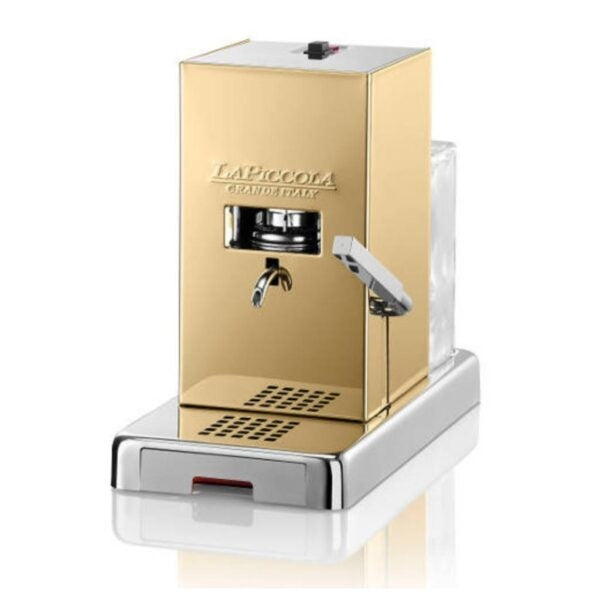 La Piccola Gold- Kaffeemaschine für Pads E.S.E - inkl. Degu-Set