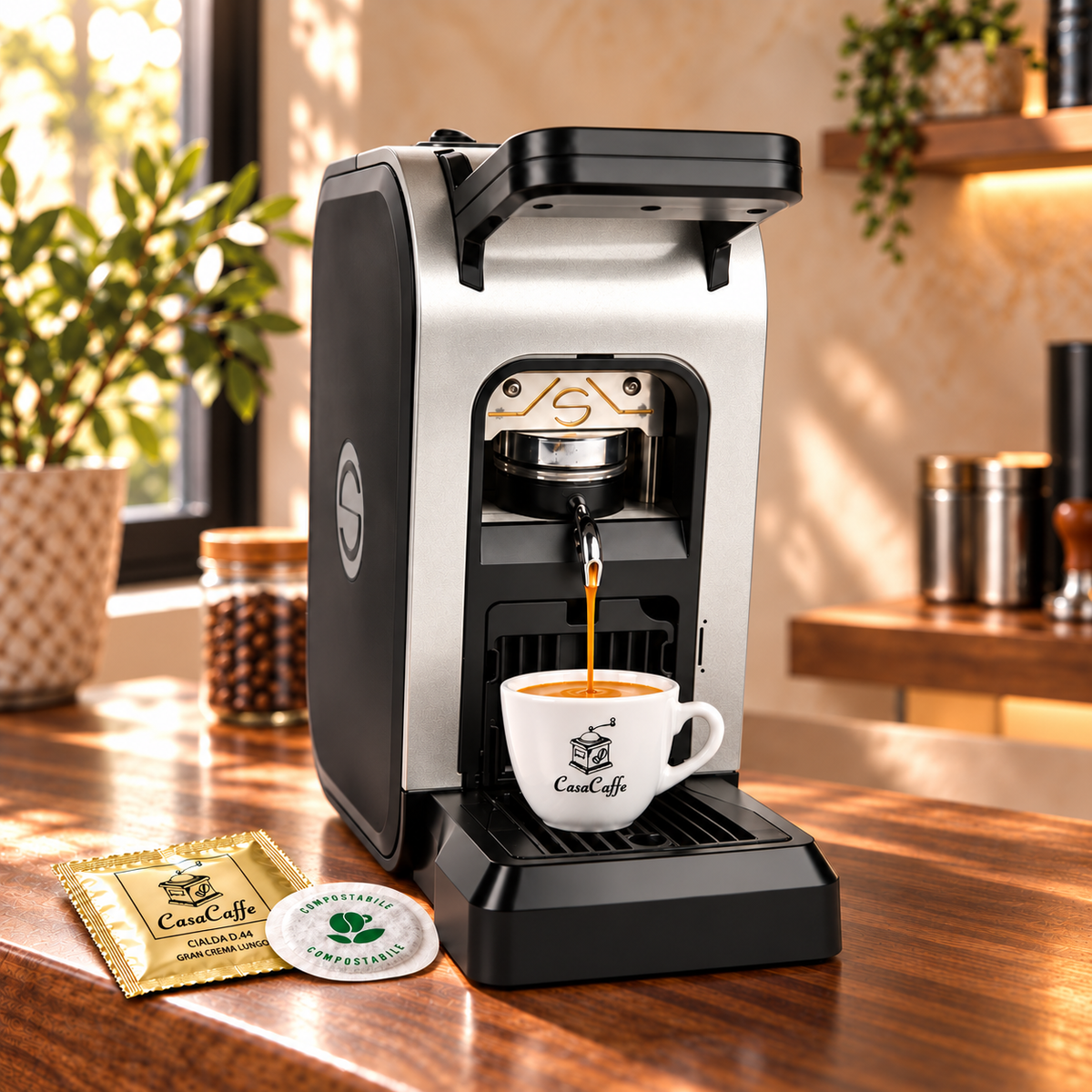 Spinel Ciao Silber - Kaffeemaschine für Pads E.S.E