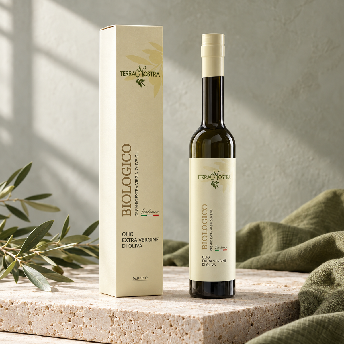 Olio Bio Extra Vergine di Oliva 500ml - Terranostra