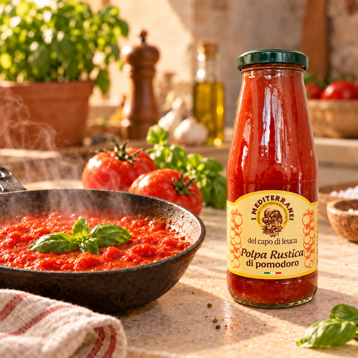 Polpa Rusitca di pomodoro Premium 420gr - I Mediterranei