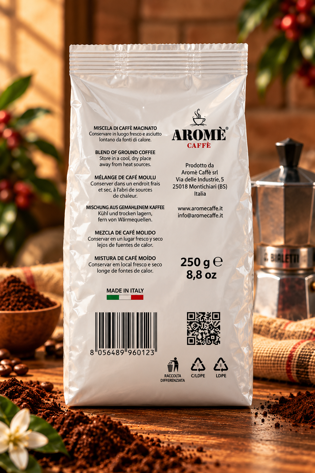 Aromè Caffè - Classic Gran Bar Gemahlen 250gr
