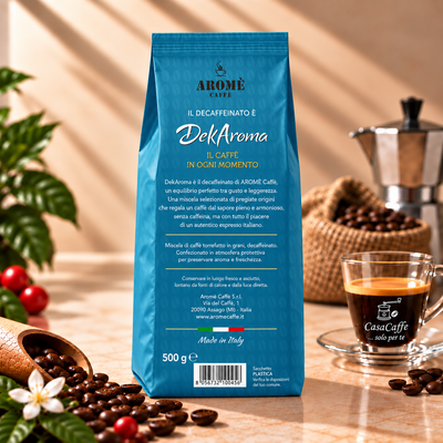 Aromè Caffè - Dekaroma Bar Bohnen 500gr - Entkoffeiniert
