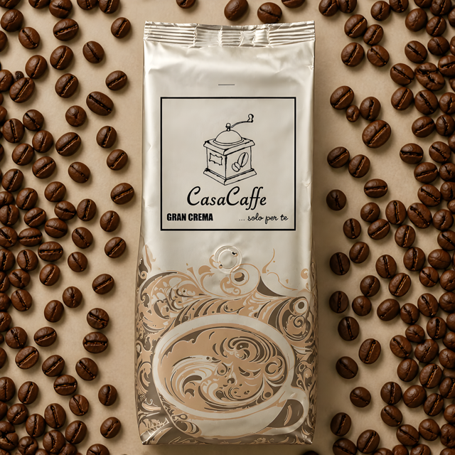 CasaCaffe - Miscela della Casa Supercream Gran Bar in Grani 1Kg