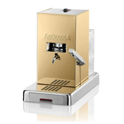 La Piccola Gold- Kaffeemaschine für Pads E.S.E - inkl. Degu-Set
