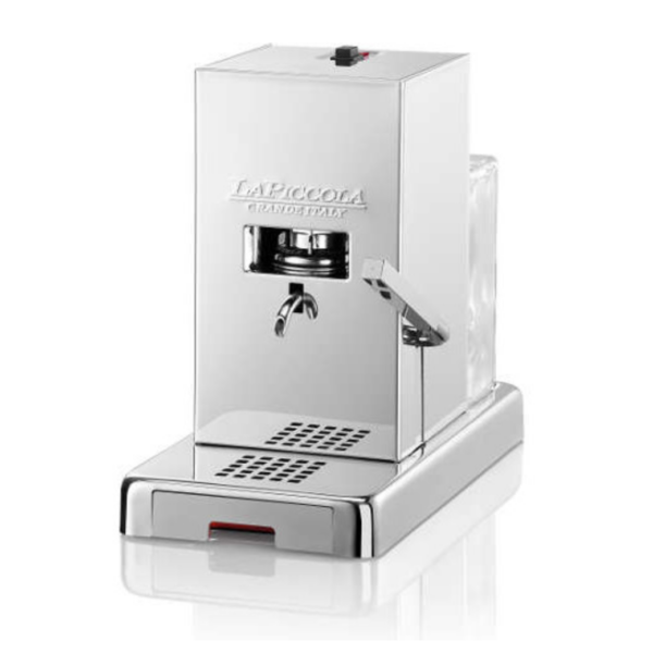 La Piccola Hochglanz - Kaffeemaschine für Pads E.S.E - inkl. Degu-Set