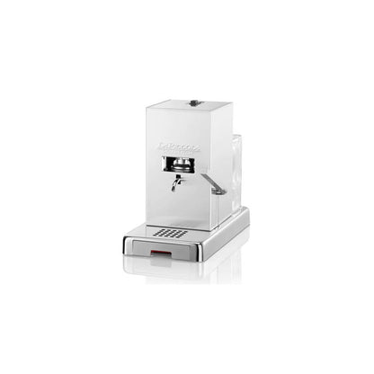 La Piccola Silber-Matt - Kaffeemaschine für Pads E.S.E - inkl. Degu-Set