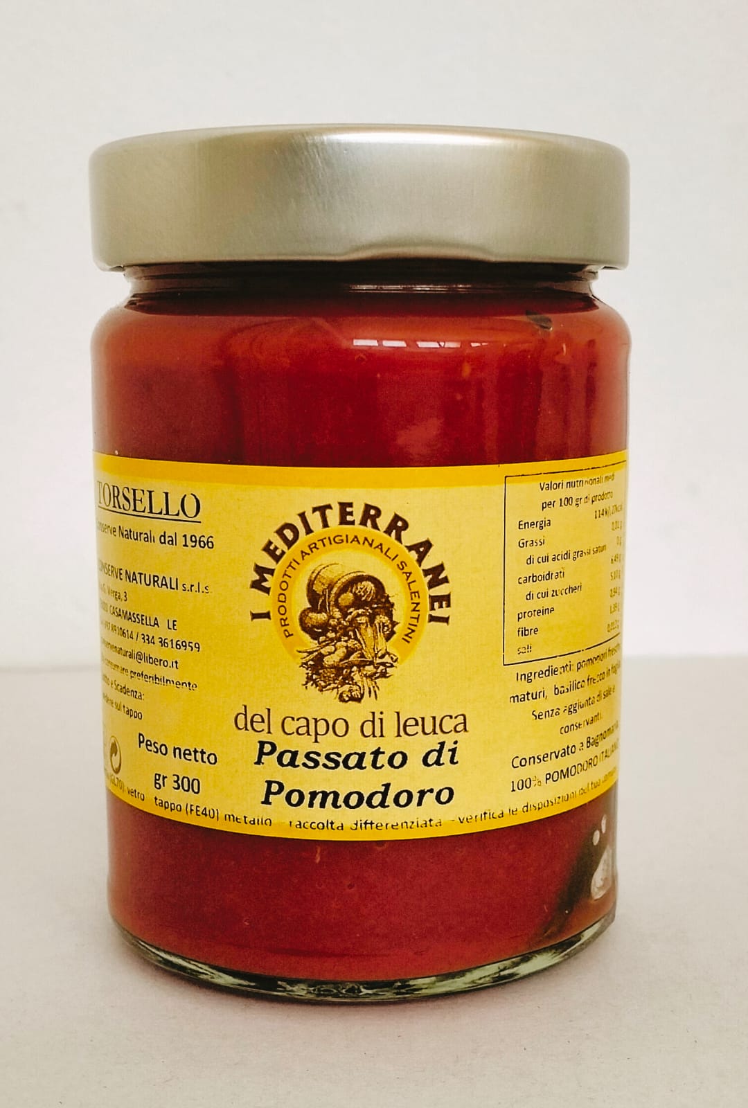 Passata di Pomodoro Premium 300gr - I Mediterraneo