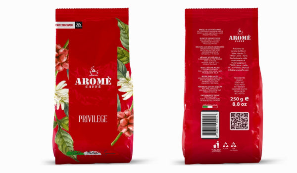 Aromè Caffè - Privilege Gran Bar Gemahlen 250gr