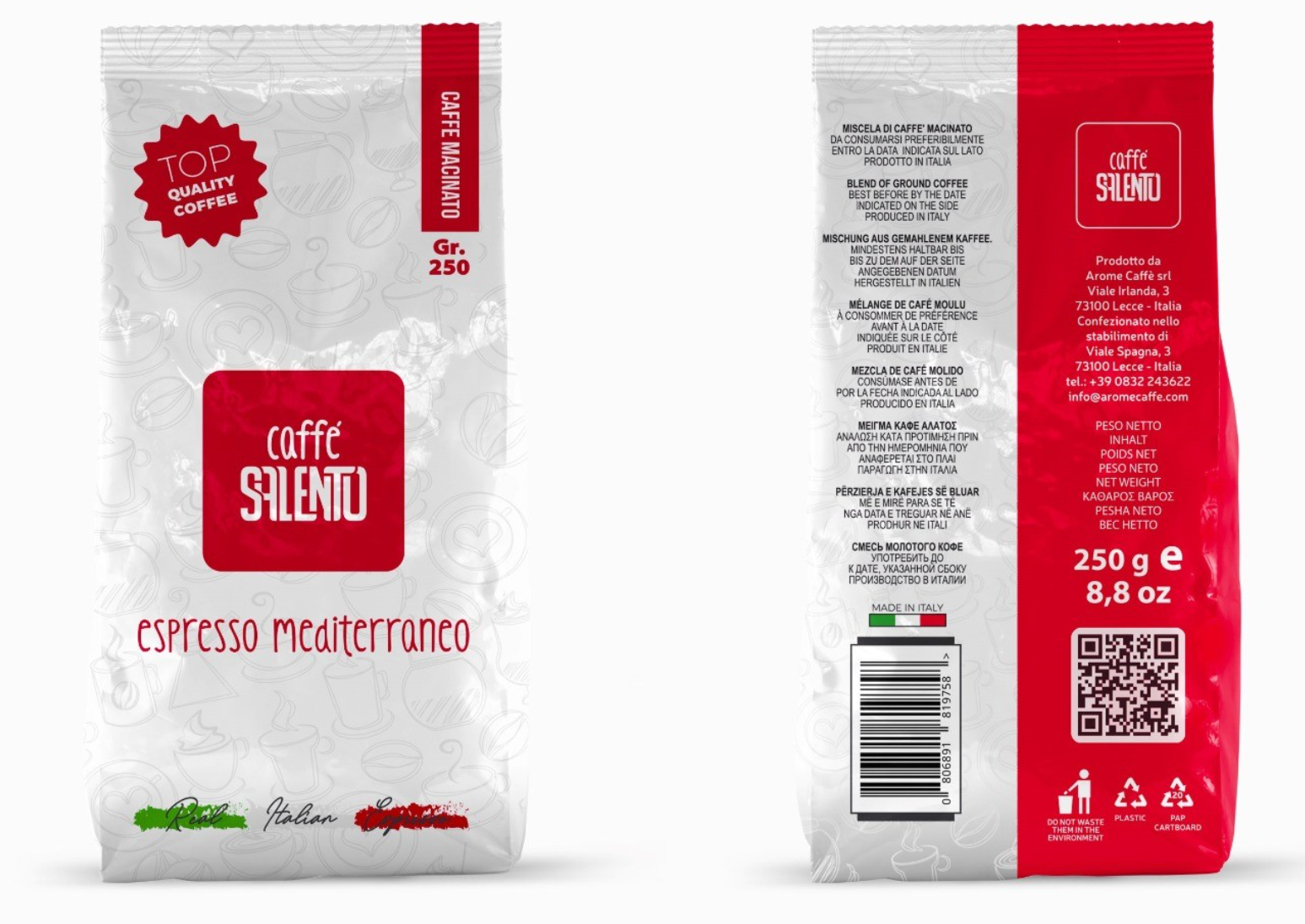 Caffè Salento Espresso Mediterraneo - Gemahlen 250gr