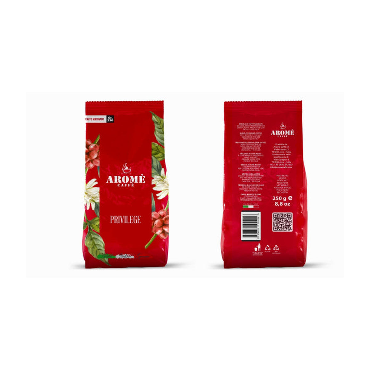 Aromè Caffè Privilege Gran Bar gemahlen 250 g