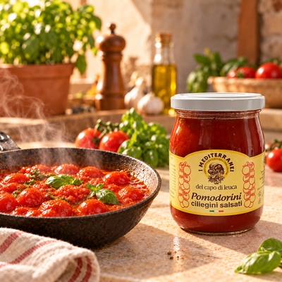 Pomodorini Ciliegini Salsati 540gr - I Mediterraneo