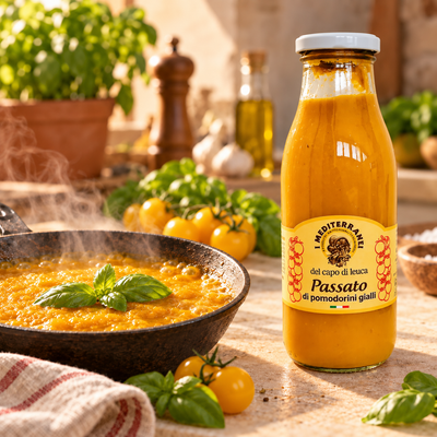 Passato di pomodirini gialli Premium 420gr - I Mediterraneo