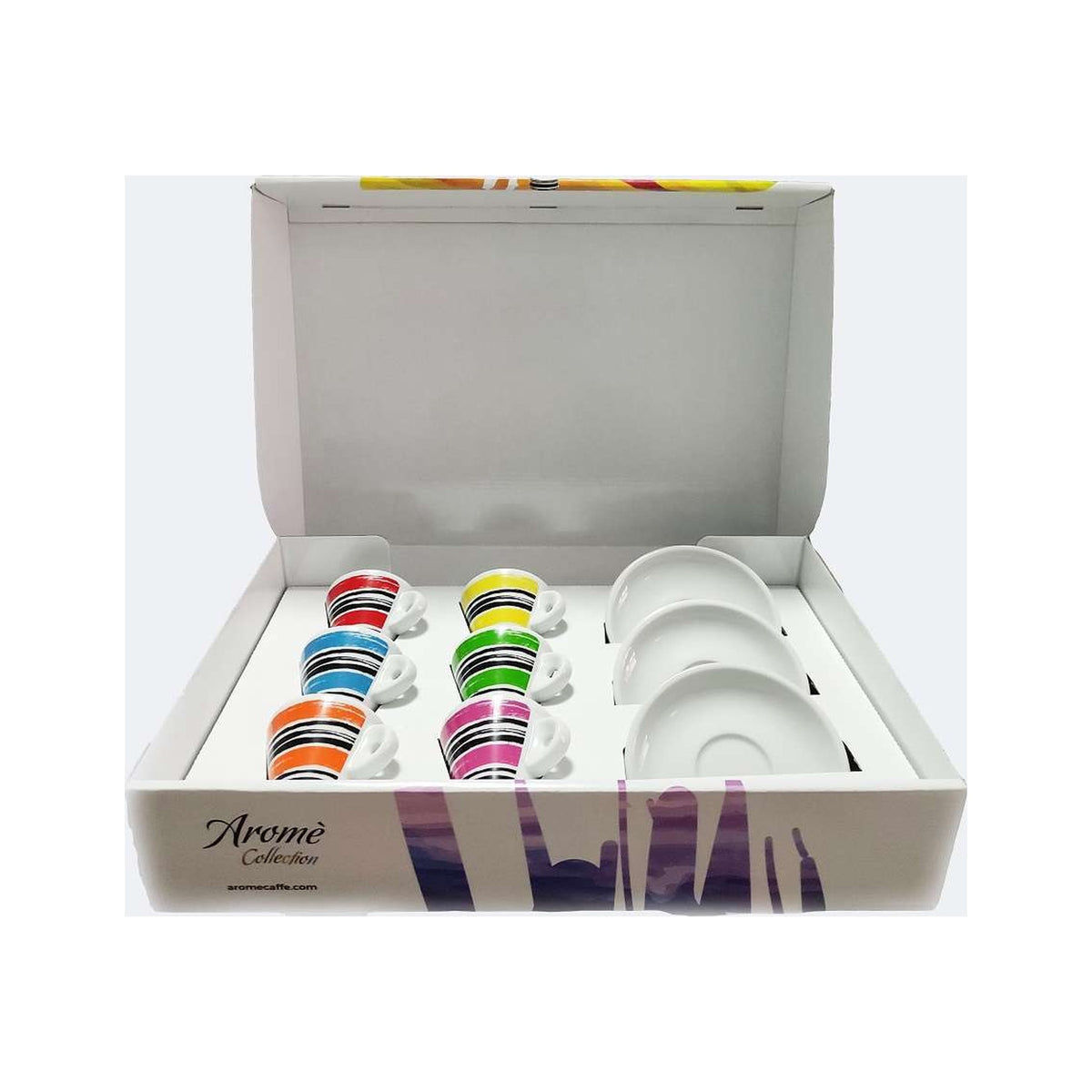 Aromè Geschenkbox Espresso Tassen – 6er Set