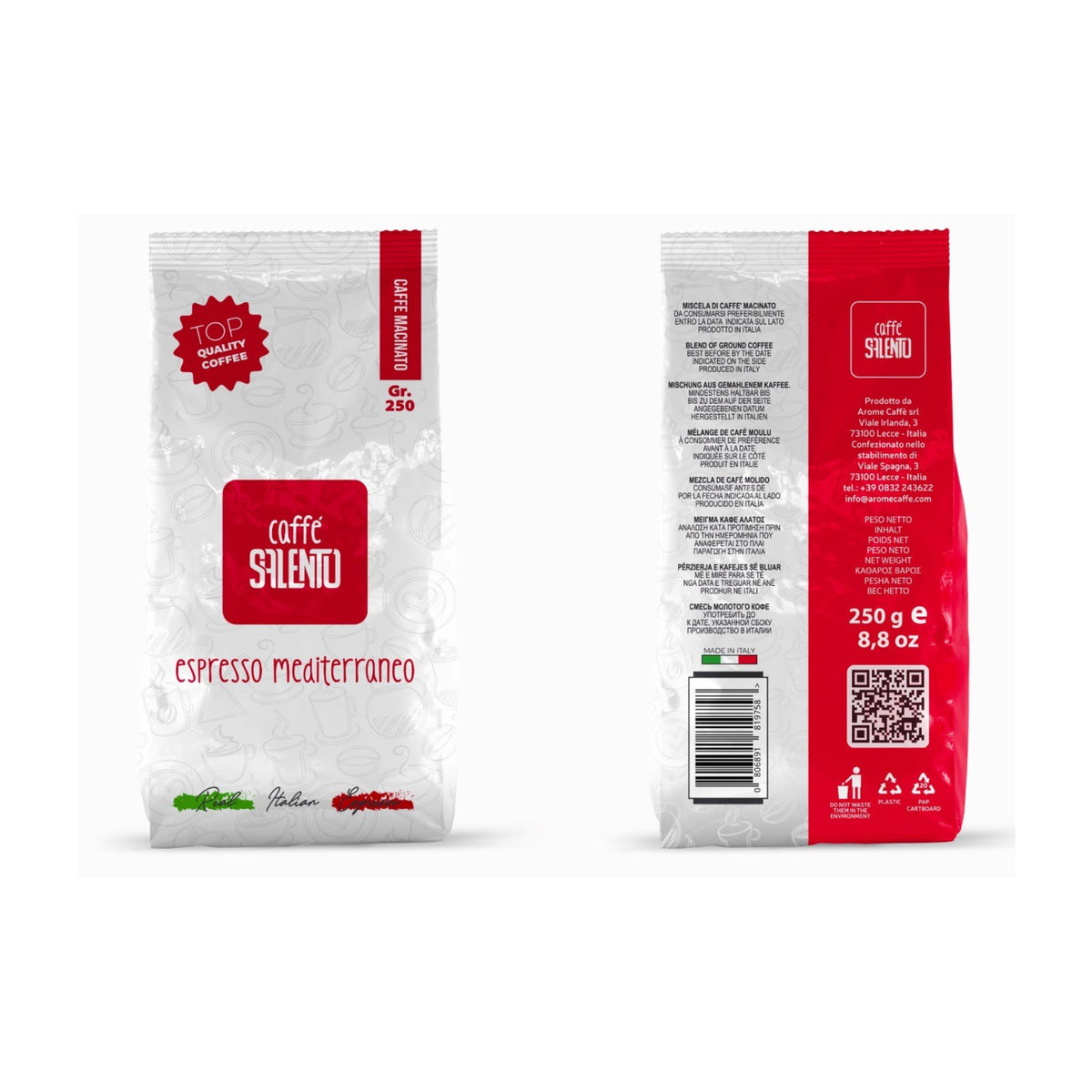 Caffè Salento Espresso Mediterraneo gemahlen 250 g